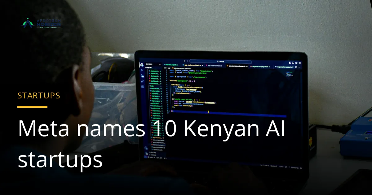 Young developer in Nairobi working on code at a laptop