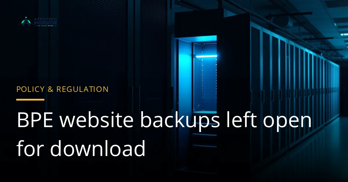 Dimly lit server room with rows of racks and a single open drive bay glowing blue