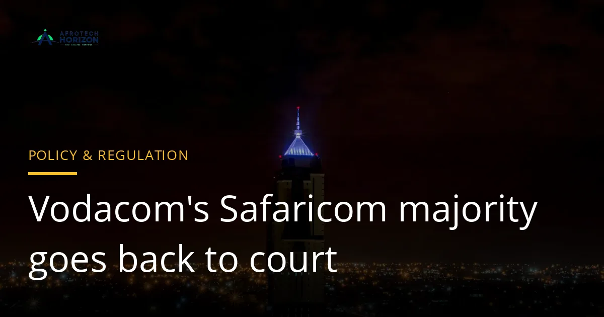 Nairobi skyline at night with one lit tower above the dark city
